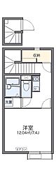 レオネクストディアベルジュ1 1Kの間取図画像