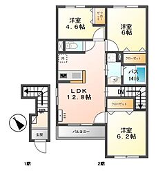 サクラージュ 2階/-