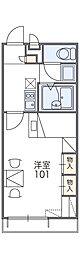 レオパレス東原 1階/107