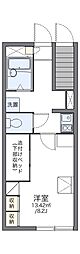 レオパレスユニコム 1Kの間取図画像