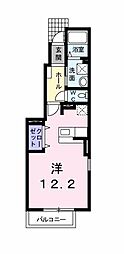 タカラピュア西 ワンルームの間取図画像