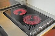 2口電気コンロ