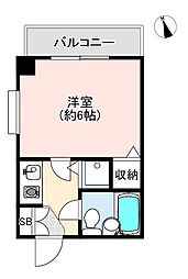 ベルトピア手柄3 ワンルームの間取図画像