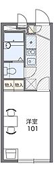 レオパレスジョイフルA 1Kの間取図画像