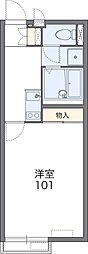 レオネクストルミエールN 1Kの間取図画像
