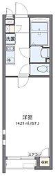 ハーバーサイド別府 1Kの間取図画像