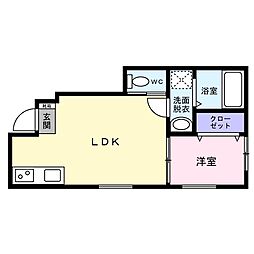 BLANCIA 1LDKの間取図画像