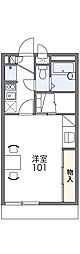 レオパレスオノ 1Kの間取図画像