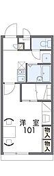 レオパレスクレド六甲 1Kの間取図画像