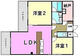 間取図画像 2SLDK