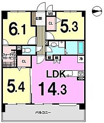 間取図画像 3LDK