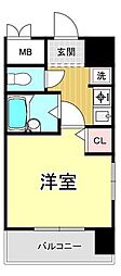 ダイナコートエスタディオ高宮 1Kの間取図画像