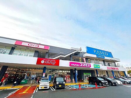 パセオ野間大池施設内にはマルショクやドラッグコスモス、100円ショップダイソーなど充実しています。 260m
