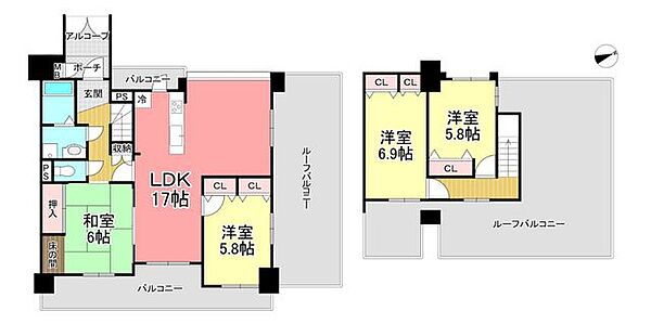 間取りを拡大表示