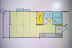 サンハイツ八幡 1Kの間取図画像