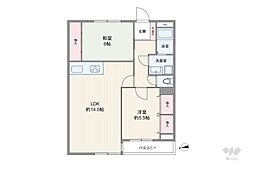 間取図画像 2LDK