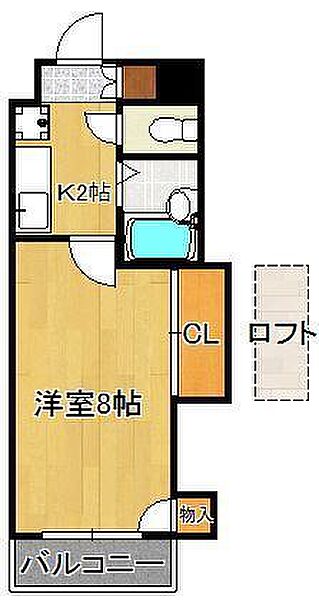 シティマンション戸畑 ｜福岡県北九州市戸畑区旭町(賃貸マンション1K・9階・28.00㎡)の写真 その2