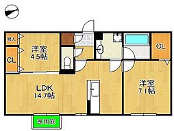 間取図画像 2LDK