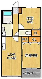 間取図画像 2LDK