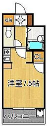 パークサイド60 ワンルームの間取図画像