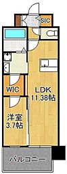 レジェンド高見 1LDKの間取図画像