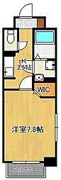 ボスカートF. 1Kの間取図画像