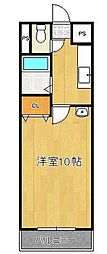 ニューエバーグリーン八幡 1Kの間取図画像