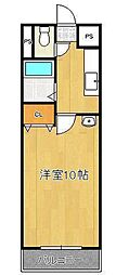 ニューエバーグリーン八幡 1Kの間取図画像