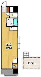 ジュネス戸畑駅前 ワンルームの間取図画像