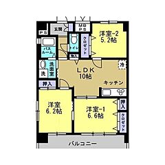 物件の間取り