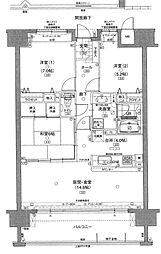 ポレスター福知山 3LDKの間取図画像