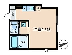 コンフォーティア金町 ワンルームの間取図画像
