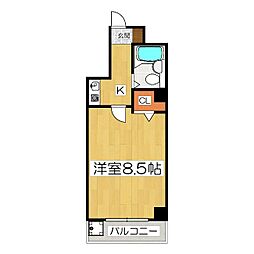 グレースコーポ大塚 1階1Kの間取り