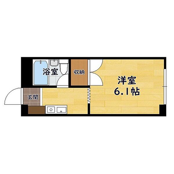 パーチェ近江 409｜滋賀県米原市箕浦(賃貸マンション1R・4階・19.80㎡)の写真 その2