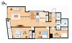 初台パークサイドハイツ 3LDKの間取図画像