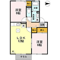 メゾンメール　A棟 A102 ｜ 徳島県阿南市那賀川町上福井南川渕（賃貸アパート2LDK・1階・53.49㎡） その2