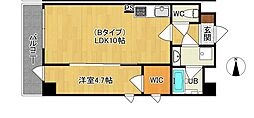 フレンドハウス 1LDKの間取図画像