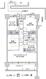 サーパス菜根 2SLDKの間取図画像