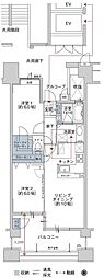 サンデュエル長者 2LDKの間取図画像