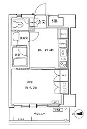 シーアイマンション立教前 1DKの間取図画像