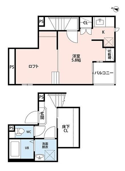 CB鳥栖グレーデ 101｜佐賀県鳥栖市原町(賃貸アパート1K・1階・23.45㎡)の写真 その2