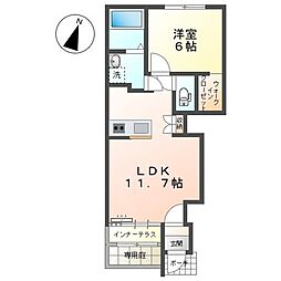 田代新町新築 1LDKの間取図画像