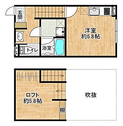 ヴィオラ ワンルームの間取図画像