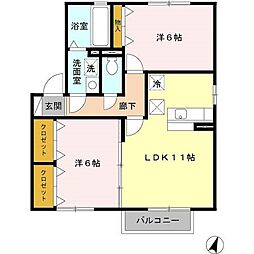 間取図画像 2LDK