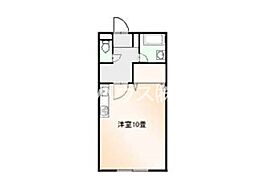 エーティーハイツA ワンルームの間取図画像
