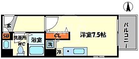 セレブコート日本橋  ｜ 大阪府大阪市浪速区日本橋3丁目（賃貸マンション1R・7階・22.76㎡） その2