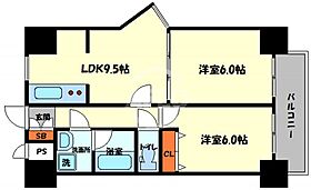 ＢＧＣ難波タワー  ｜ 大阪府大阪市浪速区大国1丁目（賃貸マンション2LDK・12階・42.12㎡） その2