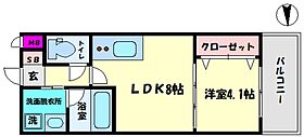 KOUKEN BLDG  ｜ 大阪府大阪市西成区花園南2丁目（賃貸マンション1LDK・6階・31.31㎡） その2