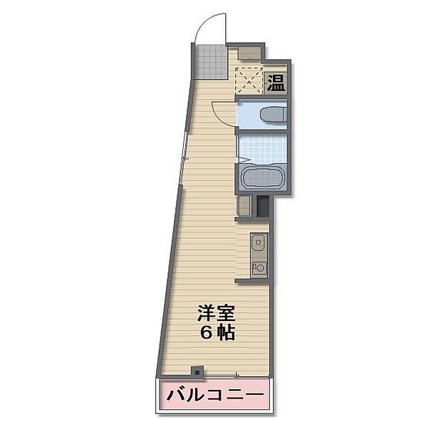 長野県長野市大字南長野北石堂町(賃貸マンション1R・4階・25.43㎡)の写真 その3