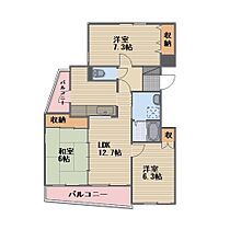 長野県長野市大字栗田（賃貸マンション3LDK・2階・76.80㎡） その2